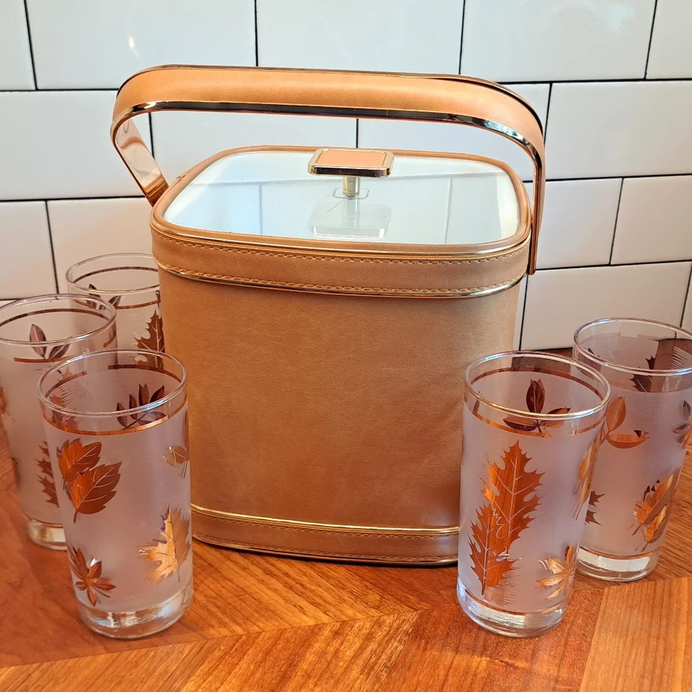 Vintage Gold Culver Ice Bucket